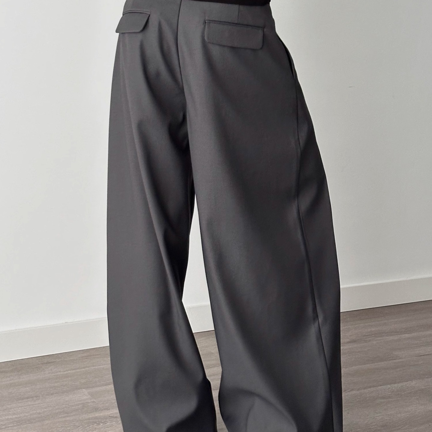 2025 New Black Suit Pants Men  - Street Fashion Men 2025 ulasan dan harga