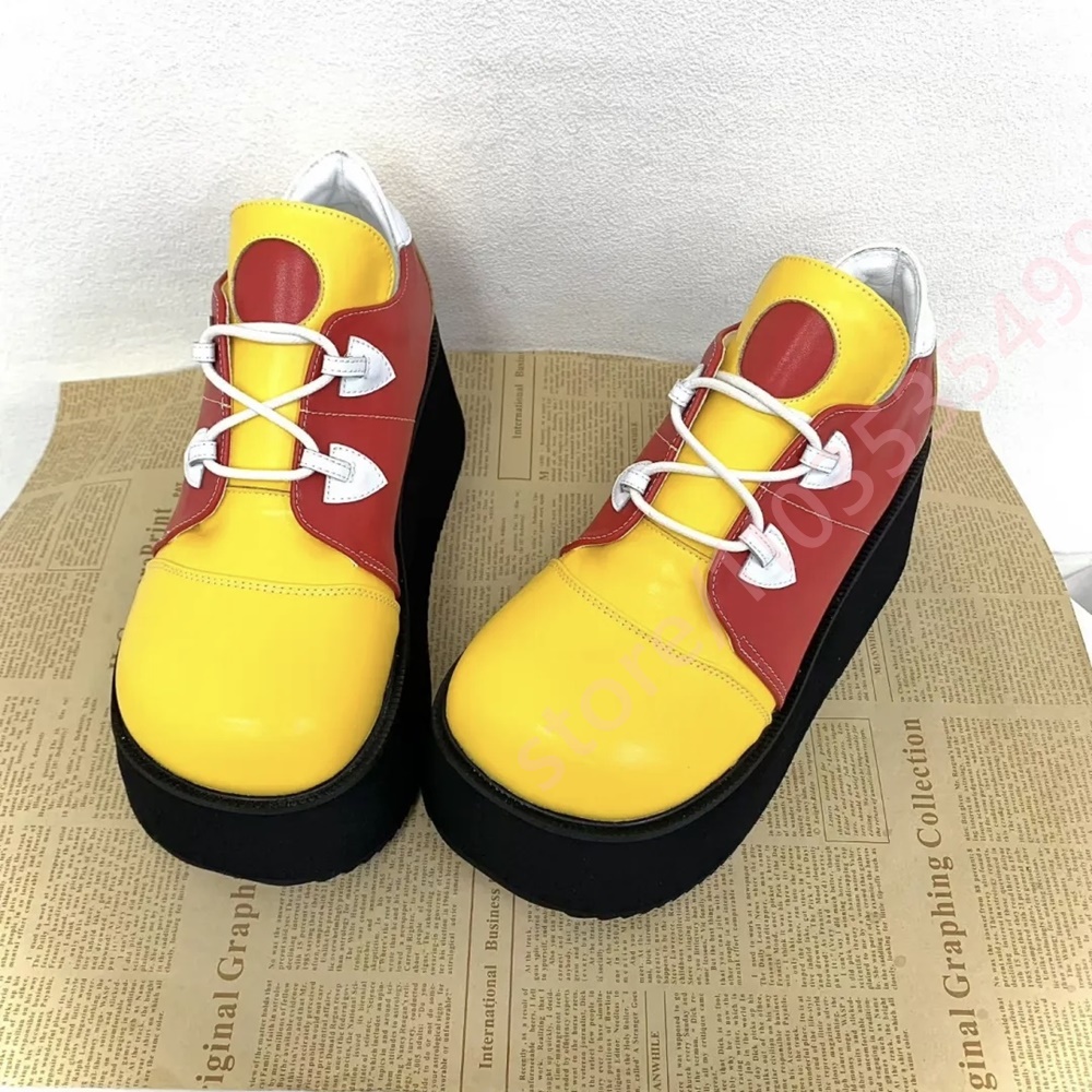 Women Color Block Platform Sne - Street Fashion Y2K ulasan dan harga