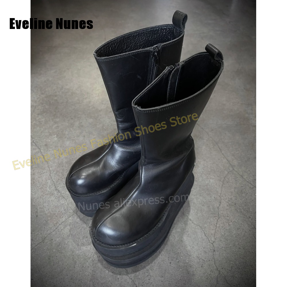 Round Toe Multi-Layer Wavy Pla - Street Fashion Y2K ulasan dan harga