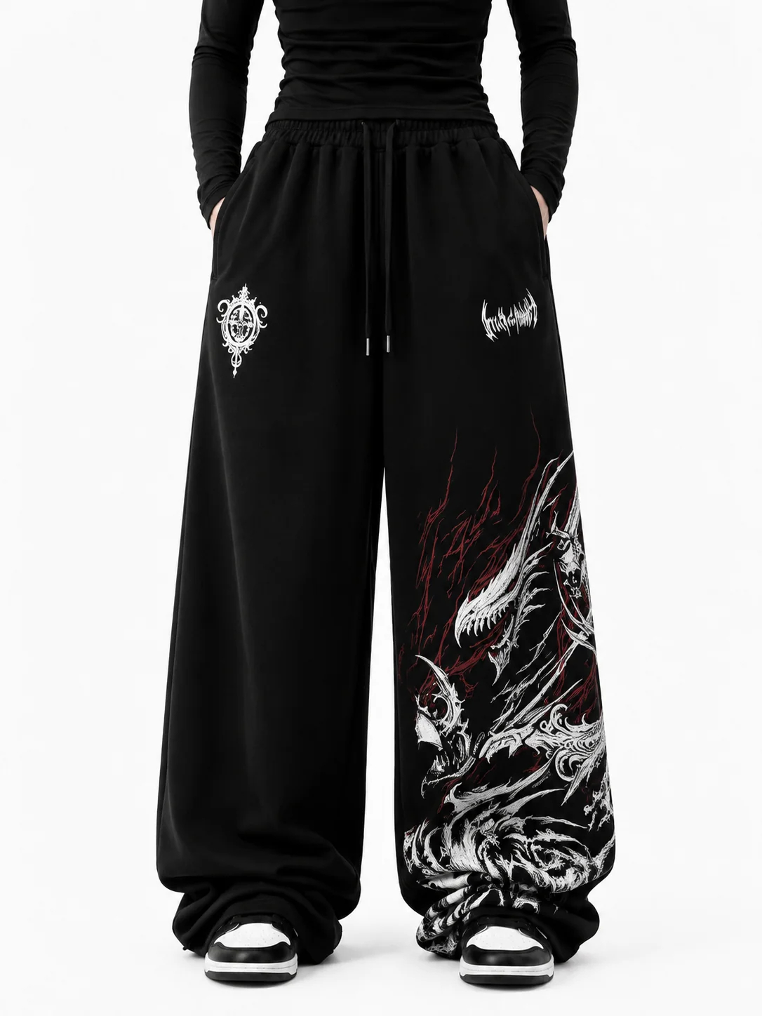 Men Vintage Ink Dragon Totem C - Fashion Street Night ulasan dan harga